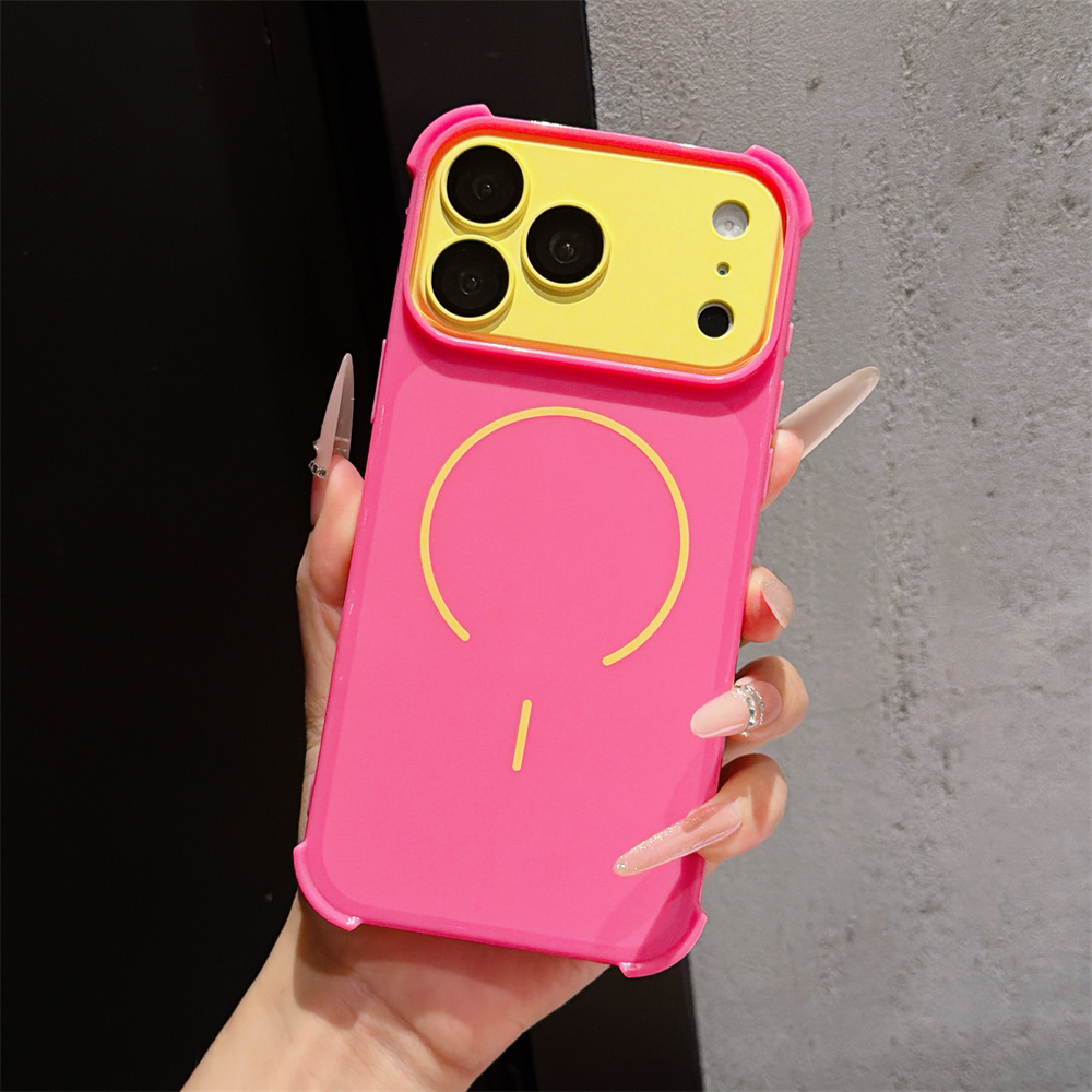 Apple Iphone 15 - 대비색 아머 폰 케이스 (아이폰 17,