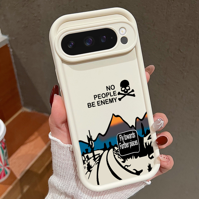Google Pixel 9 - 산악 도로 패턴 휴대폰 케이스 (구글