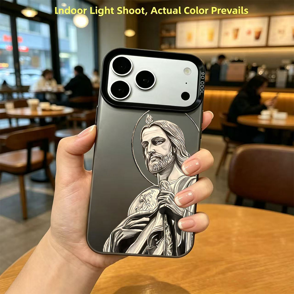 Apple Iphone 15 - 산 유다 타데오 패턴 디자인 아이폰