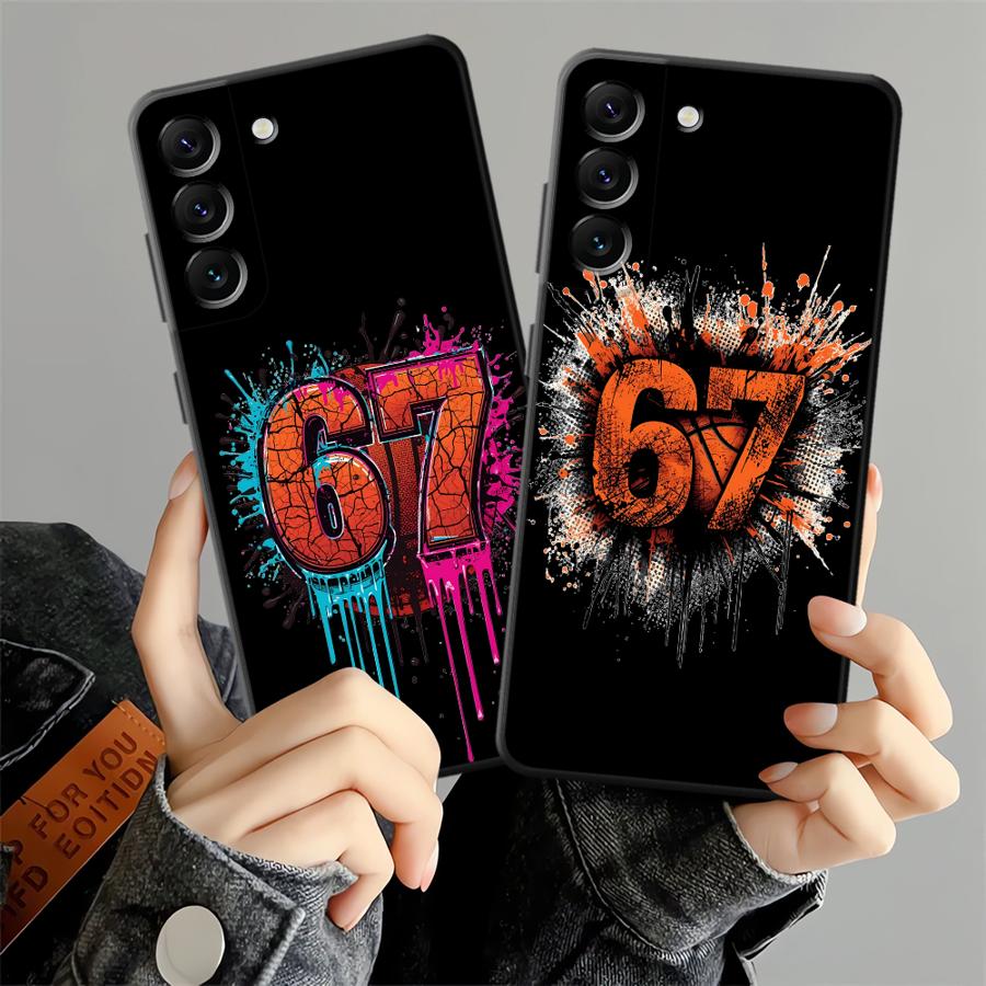 Samsung Galaxy A55 - 그라피티 농구 67 케이스 삼성 갤럭시