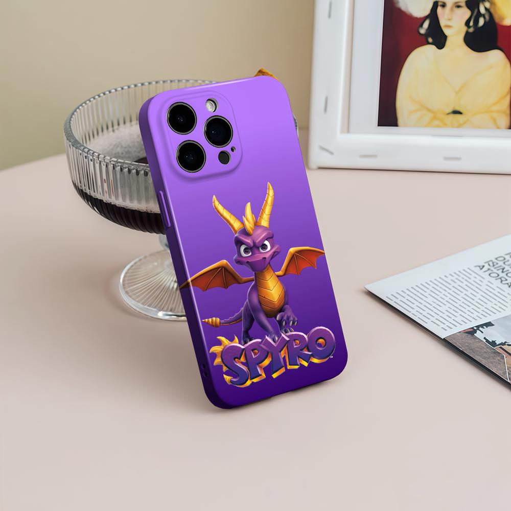 Apple Iphone 15 Pro Max - 게임 S-스파이로 시리즈 드래곤 폰 케이스