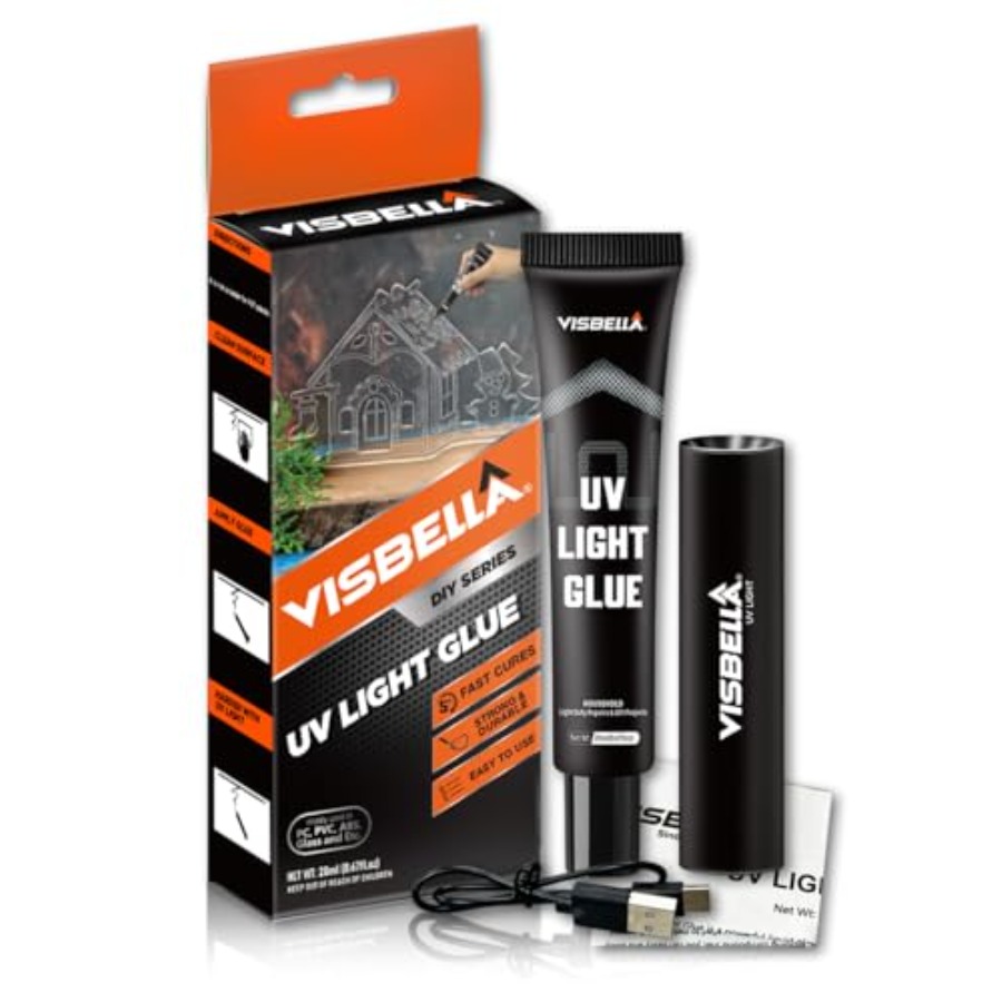 UV 라이트 글루 레진 키트(램프 포함), 몇 초 만에 - Liquid Uv Glue Kit 리뷰 및 가격