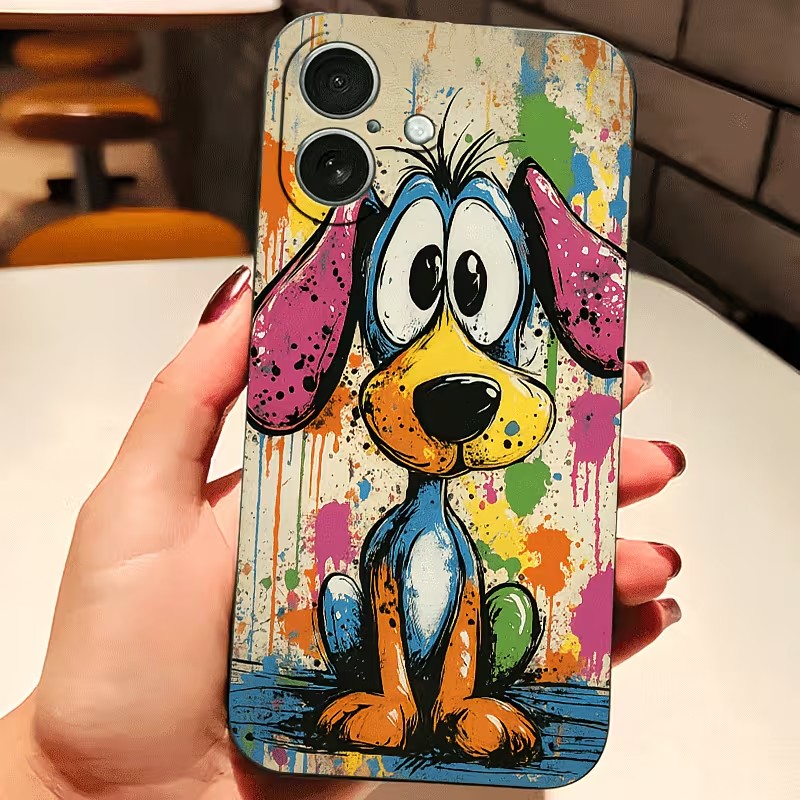 그래피티 컬러 강아지 TPU 폰 케이스 (아이폰 17, - Apple Iphone 15 리뷰 및 가격