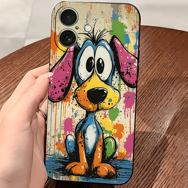 그래피티 컬러 강아지 TPU 폰 케이스 (아이폰 17, - Apple Iphone 15 리뷰 및 가격