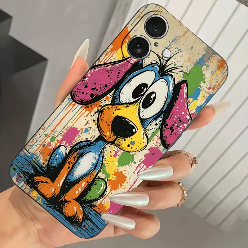 그래피티 컬러 강아지 TPU 폰 케이스 (아이폰 17, - Apple Iphone 15 리뷰 및 가격