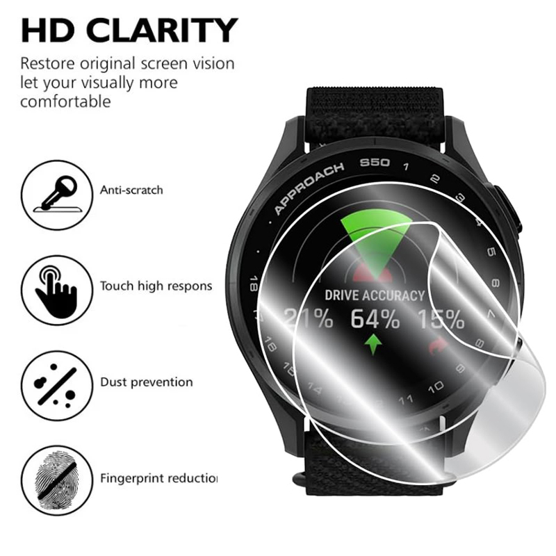 Garmin Approach S50 시계 커버 보호 필 - Hydrogel Screen Protector 리뷰 및 가격
