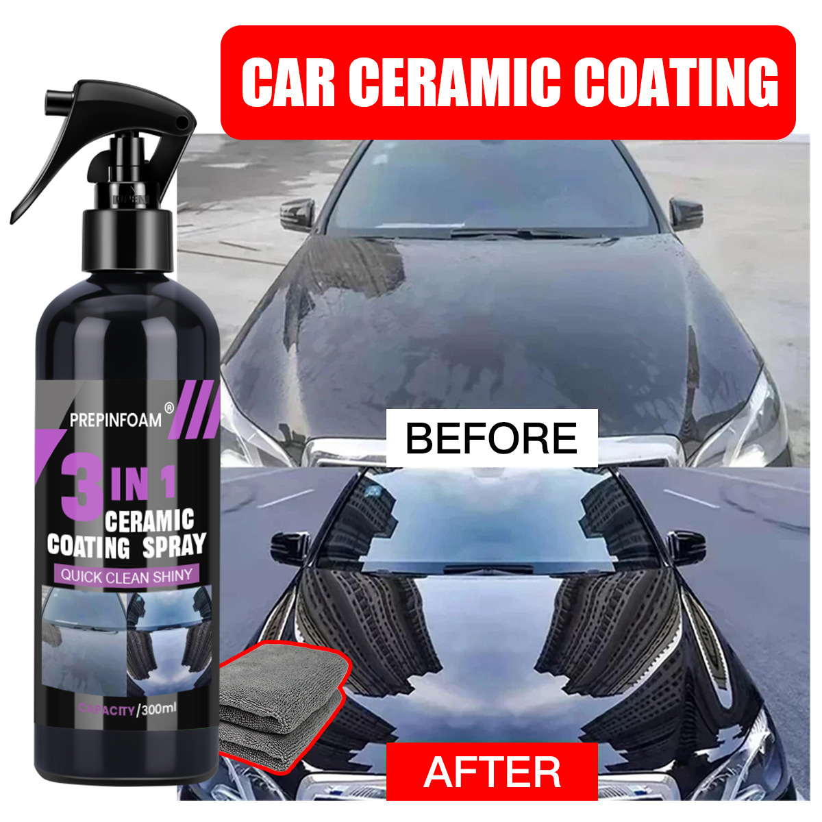 빠른 얼룩 제거 자동차 스프레이 광택나는 자동차 나노  - Nano Liquid Coating 리뷰 및 가격