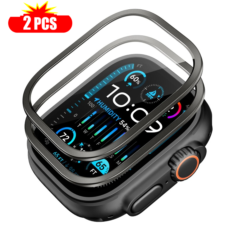 Apple Watch 용 2pcs 강화 유리 울트라 4 - Smartwatch Screen Film 리뷰 및 가격